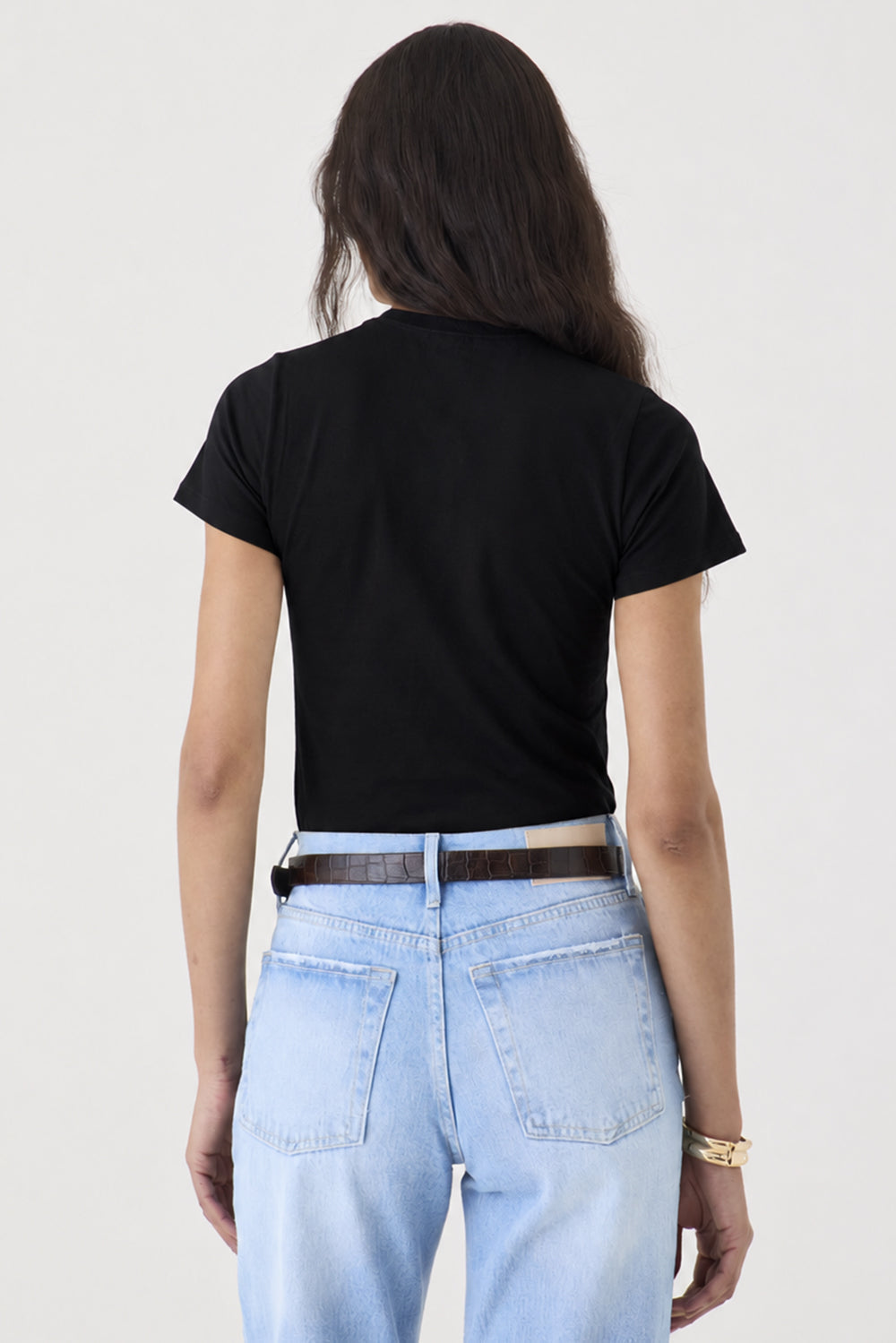T-shirt Gola Redonda Pima – Preta