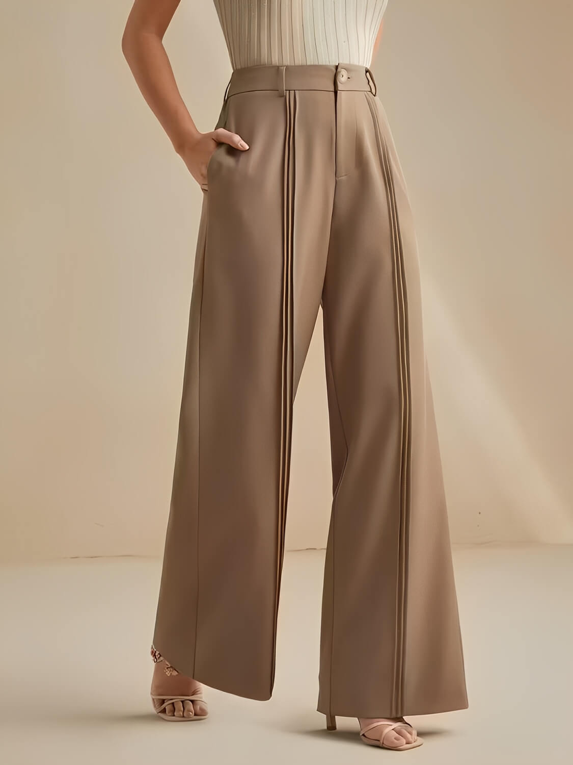 Calça Pantalona Alfaiataria – Jade
