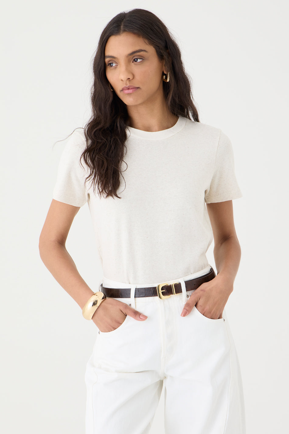 T-shirt Gola Redonda – Natural
