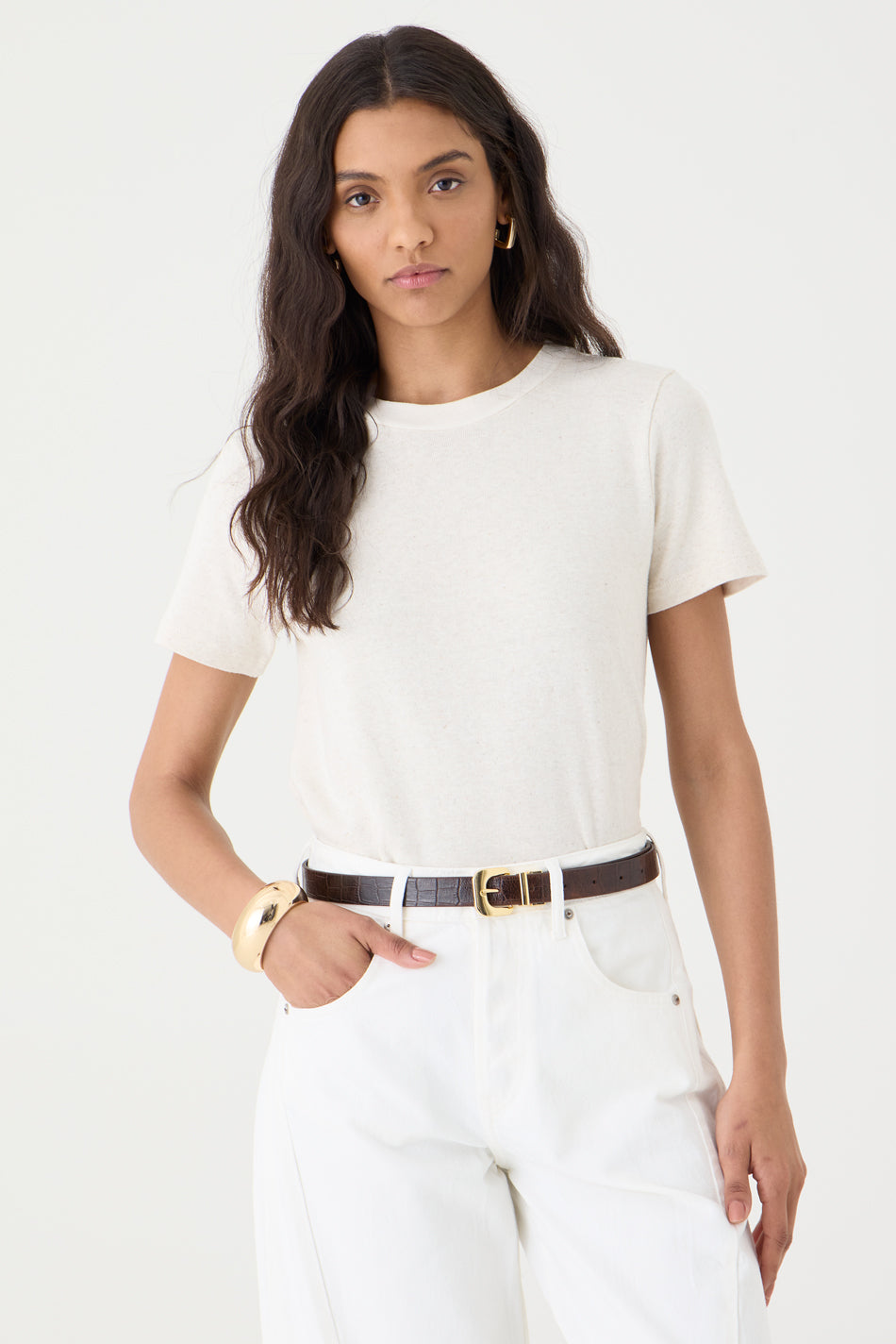 T-shirt Gola Redonda – Natural