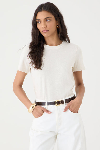 T-shirt Gola Redonda Baby Look – Cru