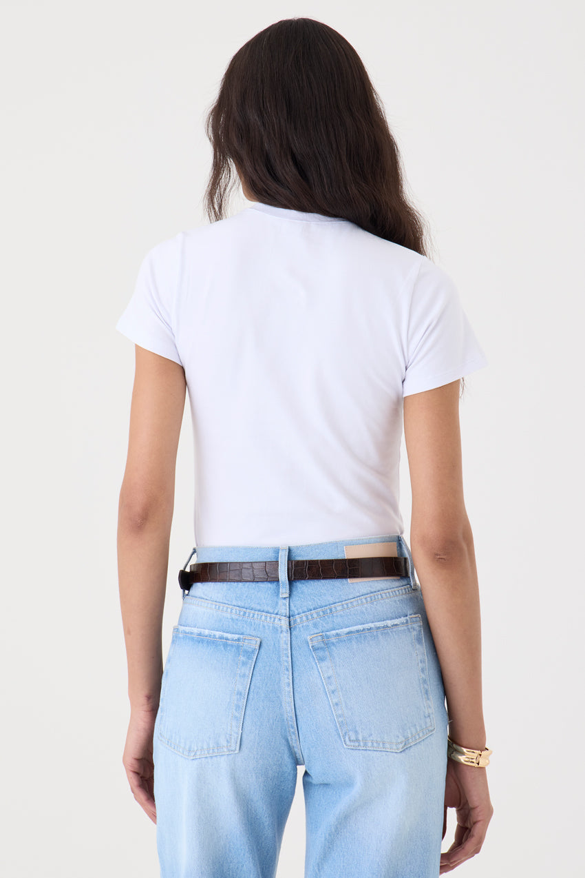 T-shirt Gola Redonda Pima – Branca