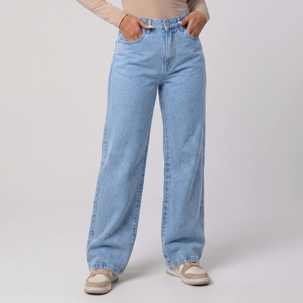 Calça Jeans Wide Leg - foto 1