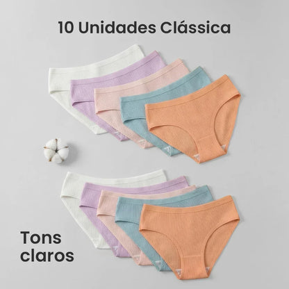 Kit 10 Calcinhas CottonConfort - Shop Mulher