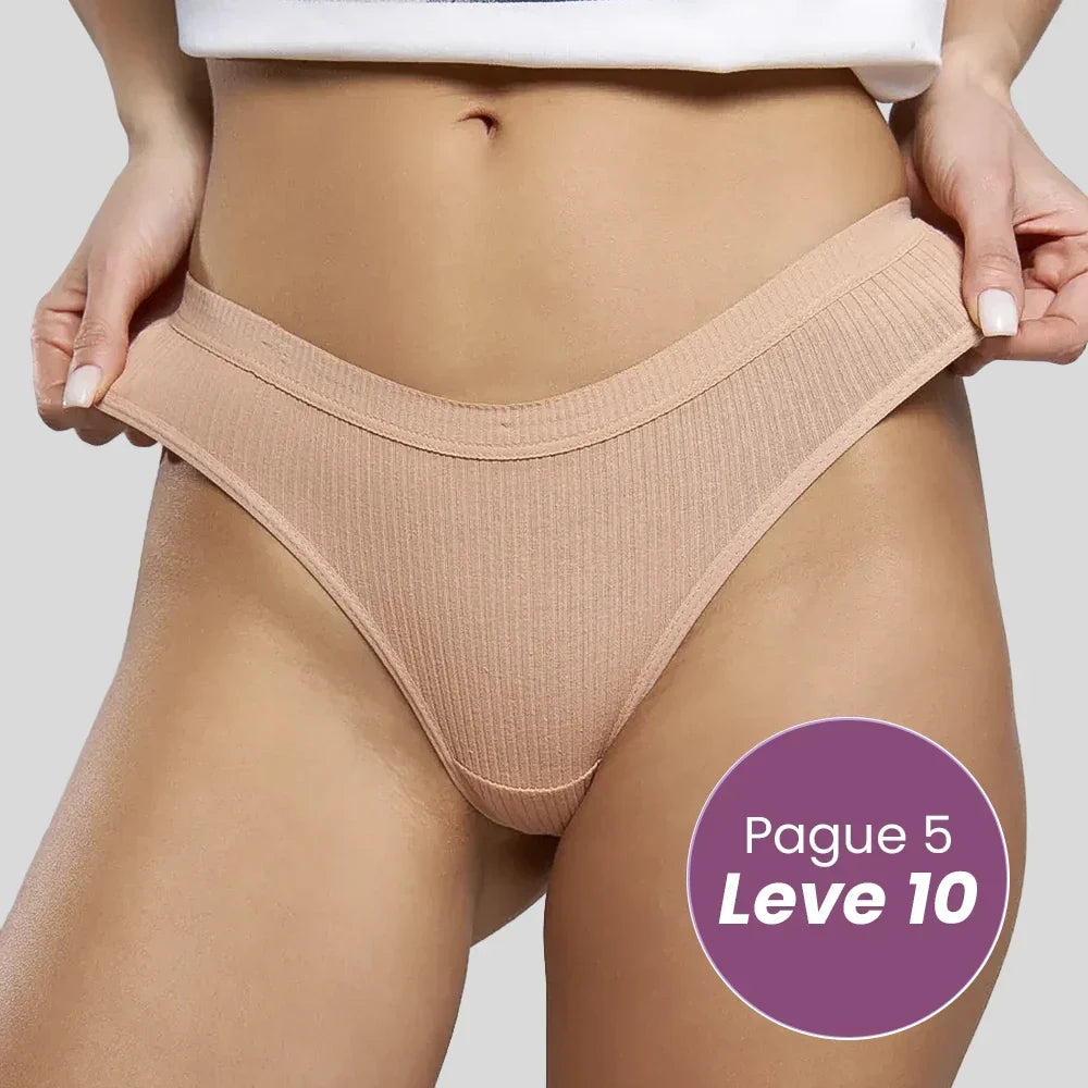 Kit 10 Calcinhas CottonConfort - Shop Mulher
